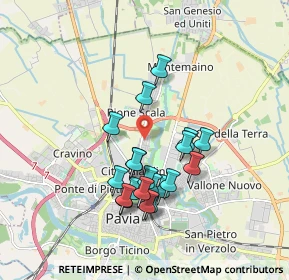 Mappa Via Amoretti, 27100 Pavia PV, Italia (1.594)