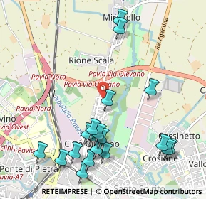 Mappa Via Amoretti, 27100 Pavia PV, Italia (1.2145)