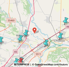 Mappa Località Rostagno, 10088 Volpiano TO, Italia (6.83333)