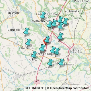 Mappa Via Padre Giacinto Burroni, 27020 Zerbolò PV, Italia (6.7565)