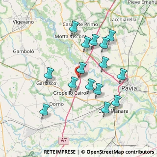 Mappa Via Padre Giacinto Burroni, 27020 Zerbolò PV, Italia (7.12467)
