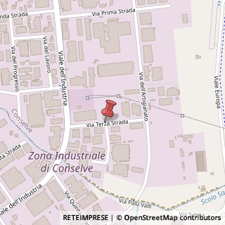 Mappa Via terza strada, 35026 Conselve, Padova (Veneto)