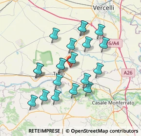 Mappa Via Italia, 13039 Robella VC, Italia (6.561)