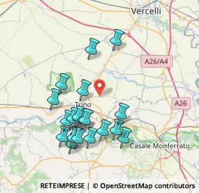 Mappa Via Italia, 13039 Robella VC, Italia (7.286)