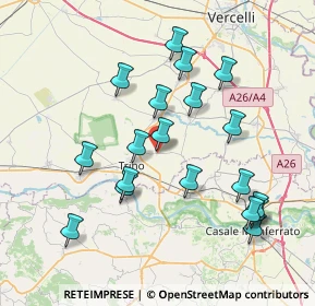 Mappa Via Italia, 13039 Robella VC, Italia (7.67526)