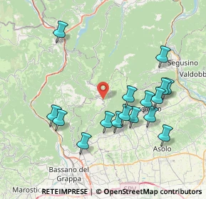 Mappa Monte Grappa, 31017 Crespano del Grappa TV, Italia (7.68625)