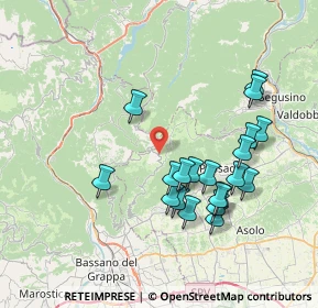 Mappa Monte Grappa, 31017 Crespano del Grappa TV, Italia (7.354)
