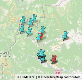 Mappa Via Cerati, 36040 Valdastico VI, Italia (7.3635)