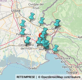 Mappa Via della Resistenza, 34070 Fogliano Redipuglia GO, Italia (9.43611)