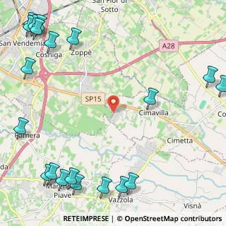 Mappa Via del Lavoro, 31020 San Vendemiano TV, Italia (3.5495)