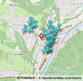 Mappa Via Mons. Davide Re, 24028 Ponte Nossa BG, Italia (0.2855)