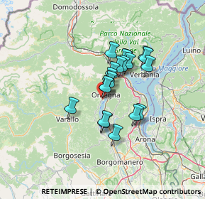 Mappa Via Erbera, 28887 Omegna VB, Italia (9.1315)