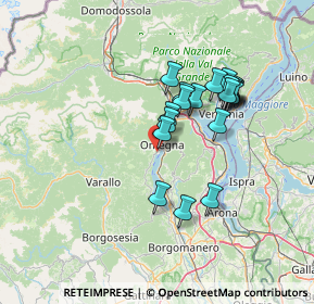 Mappa Via Erbera, 28887 Omegna VB, Italia (11.7855)