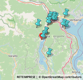 Mappa Via Erbera, 28887 Omegna VB, Italia (6.505)