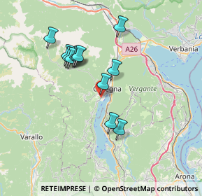 Mappa Via Erbera, 28887 Omegna VB, Italia (6.295)