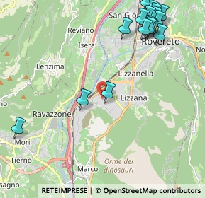 Mappa Viale Caproni Giovanni, 38068 Rovereto TN, Italia (2.76412)