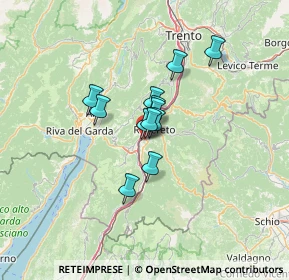 Mappa Viale Caproni Giovanni, 38068 Rovereto TN, Italia (7.87917)