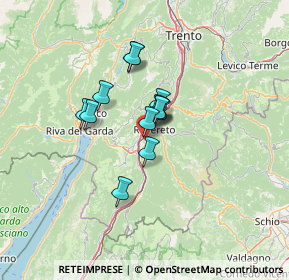 Mappa Viale Caproni Giovanni, 38068 Rovereto TN, Italia (8.22385)