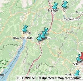 Mappa Viale Caproni Giovanni, 38068 Rovereto TN, Italia (18.64273)