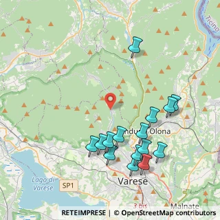 Mappa Strada Provinciale, 21100 Rasa di Varese VA, Italia (4.306)
