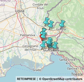 Mappa Via Montesanto, 34070 Villesse GO, Italia (7.20818)
