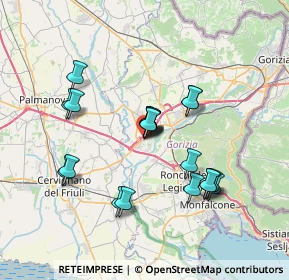 Mappa Via Montesanto, 34070 Villesse GO, Italia (6.2835)