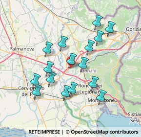 Mappa Via Montesanto, 34070 Villesse GO, Italia (6.7125)