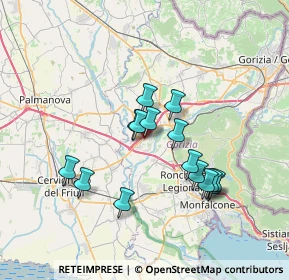 Mappa Via Montesanto, 34070 Villesse GO, Italia (6.056)
