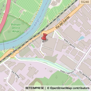 Mappa Via del Garda, 44, 38068 Rovereto, Trento (Trentino-Alto Adige)