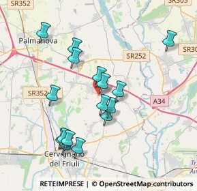 Mappa Via Dante Alighieri, 33041 Aiello del Friuli UD, Italia (3.58438)