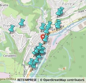 Mappa Via Giuseppe Frua, 24028 Ponte Nossa BG, Italia (0.426)