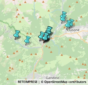 Mappa Via Giuseppe Frua, 24028 Ponte Nossa BG, Italia (1.9645)