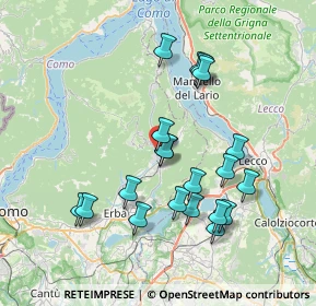 Mappa Via Giacomo Matteotti, 22033 Asso CO, Italia (7.18)