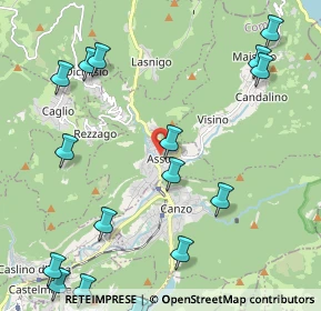 Mappa Via Giacomo Matteotti, 22033 Asso CO, Italia (3.1255)