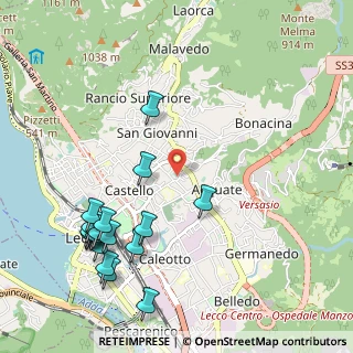 Mappa Via Caldone, 23900 Lecco LC, Italia (1.25056)