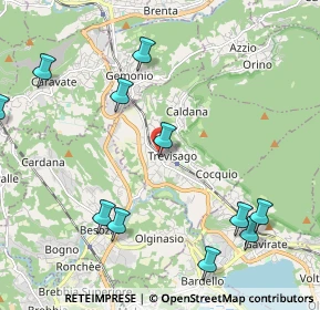 Mappa Via Europa, 21034 Cocquio-trevisago VA, Italia (2.52636)