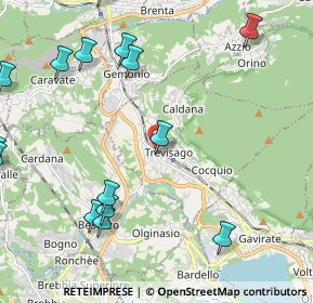 Mappa Via Europa, 21034 Cocquio-trevisago VA, Italia (2.80467)