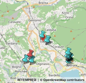 Mappa Via Europa, 21034 Cocquio-trevisago VA, Italia (2.3115)