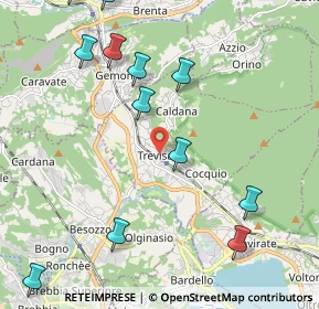 Mappa 21034 Cocquio-Trevisago VA, Italia (2.5775)