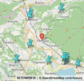 Mappa 21034 Cocquio-Trevisago VA, Italia (2.85833)