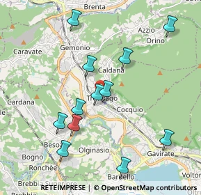 Mappa Via Larga, 21034 Cocquio-Trevisago VA, Italia (2.12385)