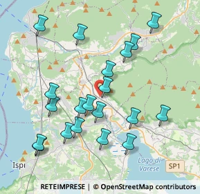 Mappa 21034 Cocquio-Trevisago VA, Italia (3.983)