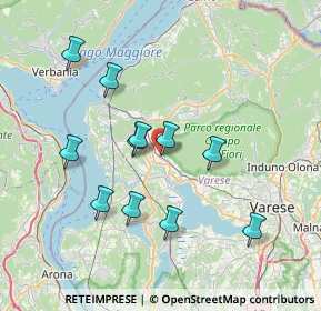 Mappa Via Larga, 21034 Cocquio-Trevisago VA, Italia (6.91909)