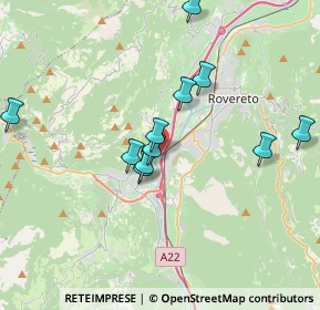 Mappa Via Stazione, 38068 Rovereto TN, Italia (3.39364)