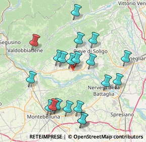 Mappa Via Villamatta, 31020 Sernaglia della Battaglia TV, Italia (7.79)