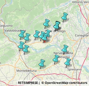 Mappa Via Villamatta, 31020 Sernaglia della Battaglia TV, Italia (6.26588)