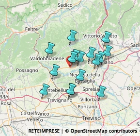 Mappa Via Villamatta, 31020 Sernaglia della Battaglia TV, Italia (10.83188)