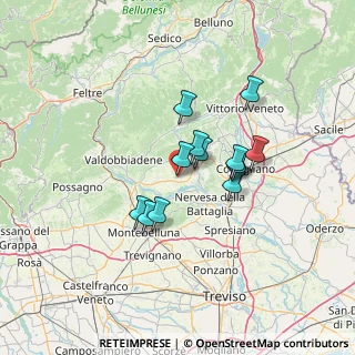 Mappa Viale Divisione Julia, 31020 Sernaglia della battaglia TV, Italia (9.97077)