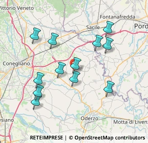 Mappa Via Roma, 31013 Codognè TV, Italia (7.23333)