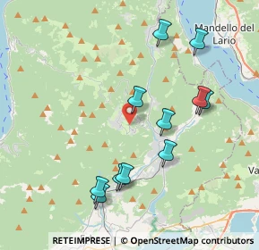 Mappa Via per Caglio, 22030 Rezzago CO, Italia (3.93636)